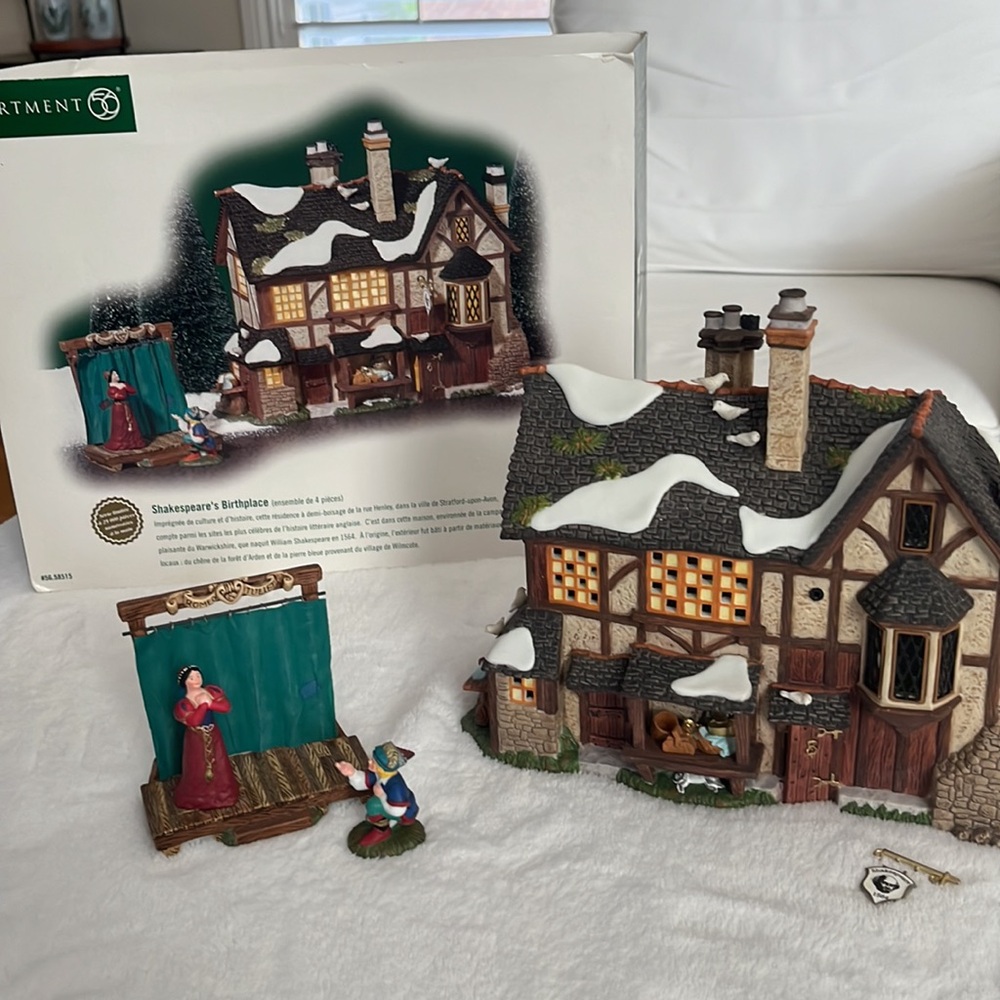 ⭐️Rare⭐️ Department 56 Dickens Village Shakespeare’s Birthplace # 58515